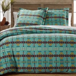 Pendleton Rancho Arroyo Queen Flannel Duvet Cover